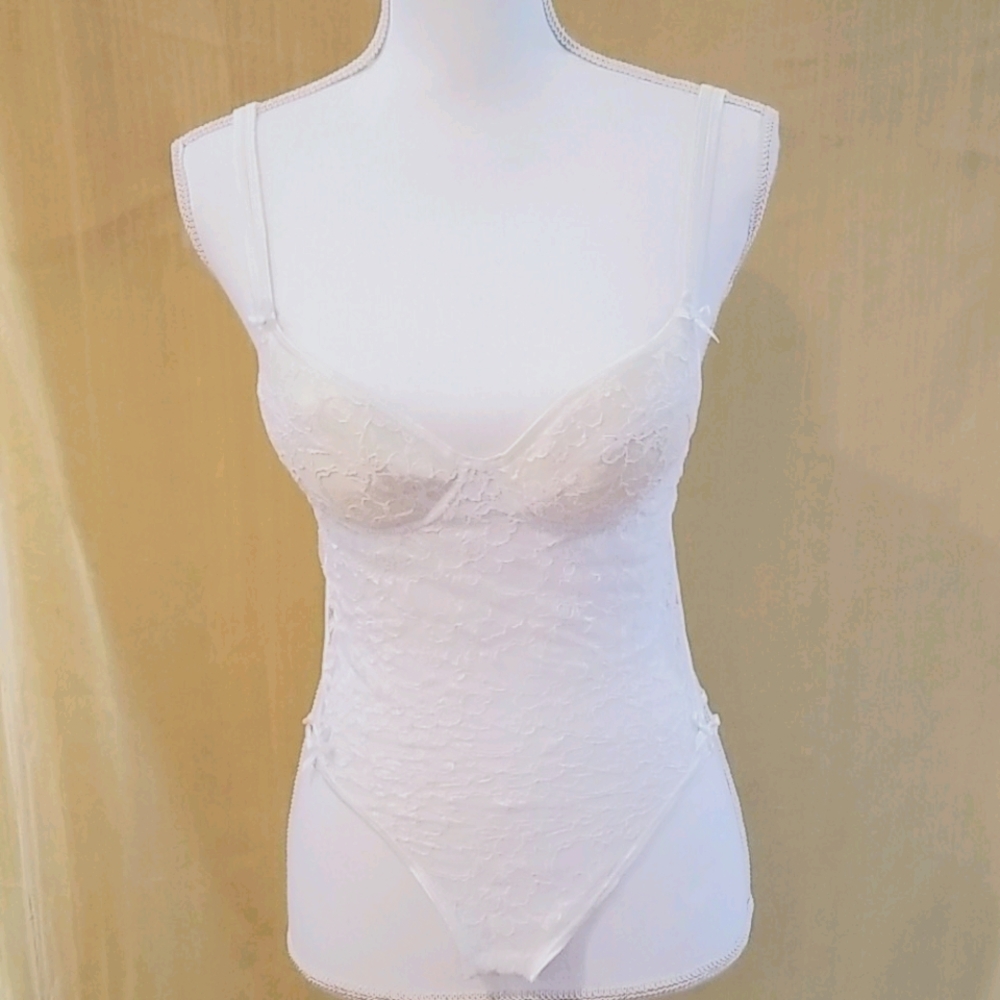 * Women’s - Small Frederick's of Hollywood white mesh bodysuit